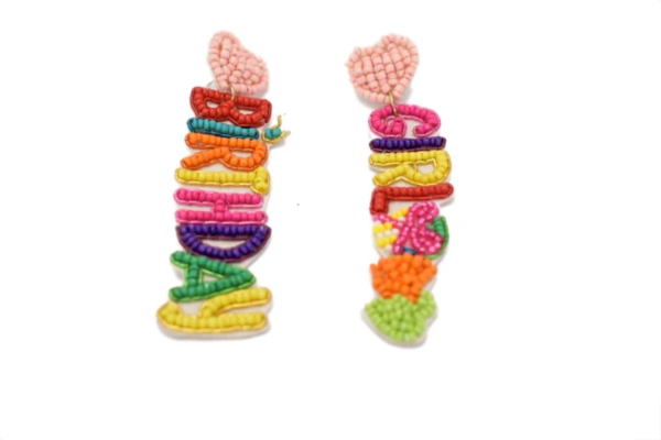 Rainbow Carnival Love Earrings