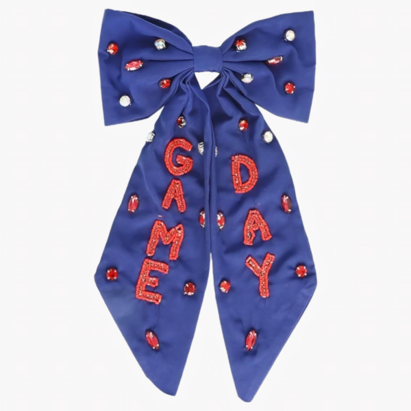 Game Day Royal Blue Hair Bow