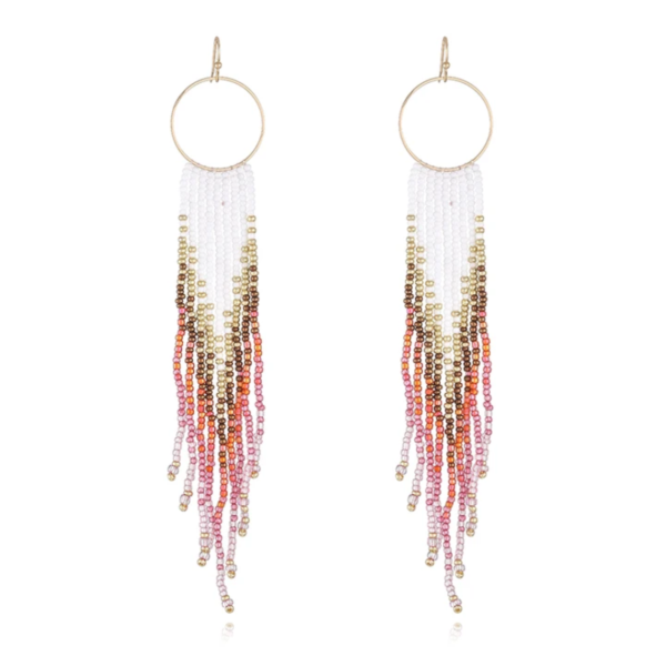 Harvest Sunset Fringe Earrings