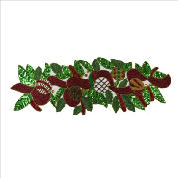 Christmas Garland Beaded Runner