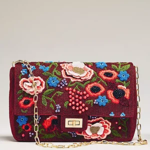 Maeve Oversized Beaded Shoulder Bag